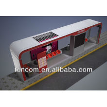 solar bus stop shelter